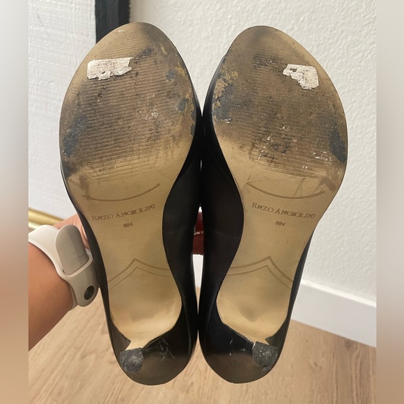 EnzoAngiolini Black Open Toe Heels - Picture 5 of 5